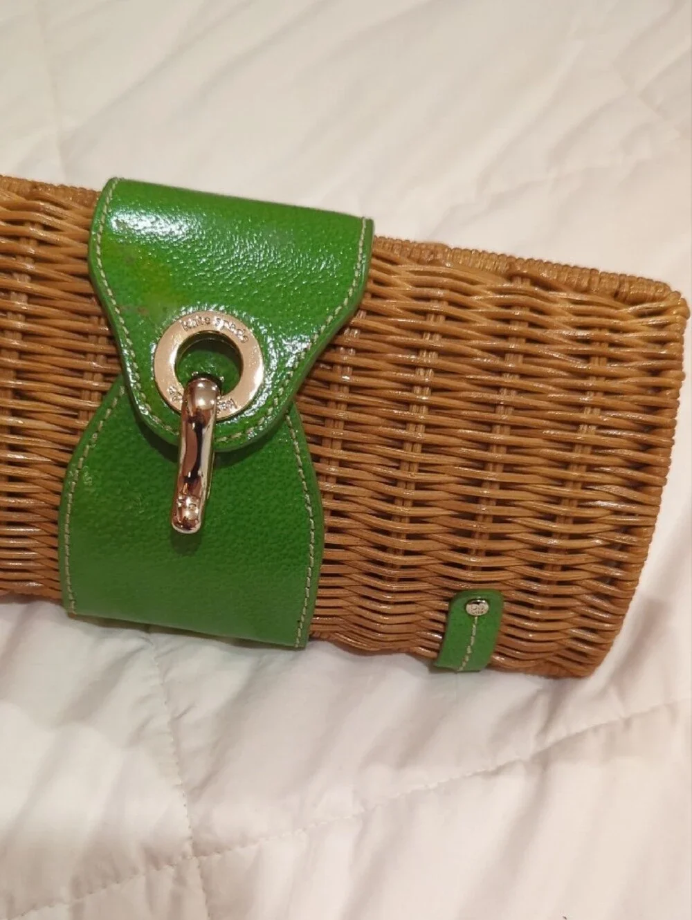 Kate Spade Woven Straw Clutch - Picture 3 of 8